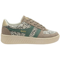 Gola Women's Grandslam Savannah Sneakers in cheetah feather grey green mist - women's sneaker