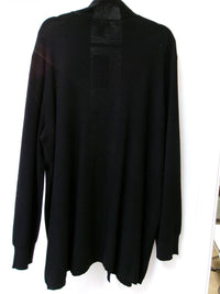 Keren Hart Women's Long Cardigan in black - women's cardigan - detail view