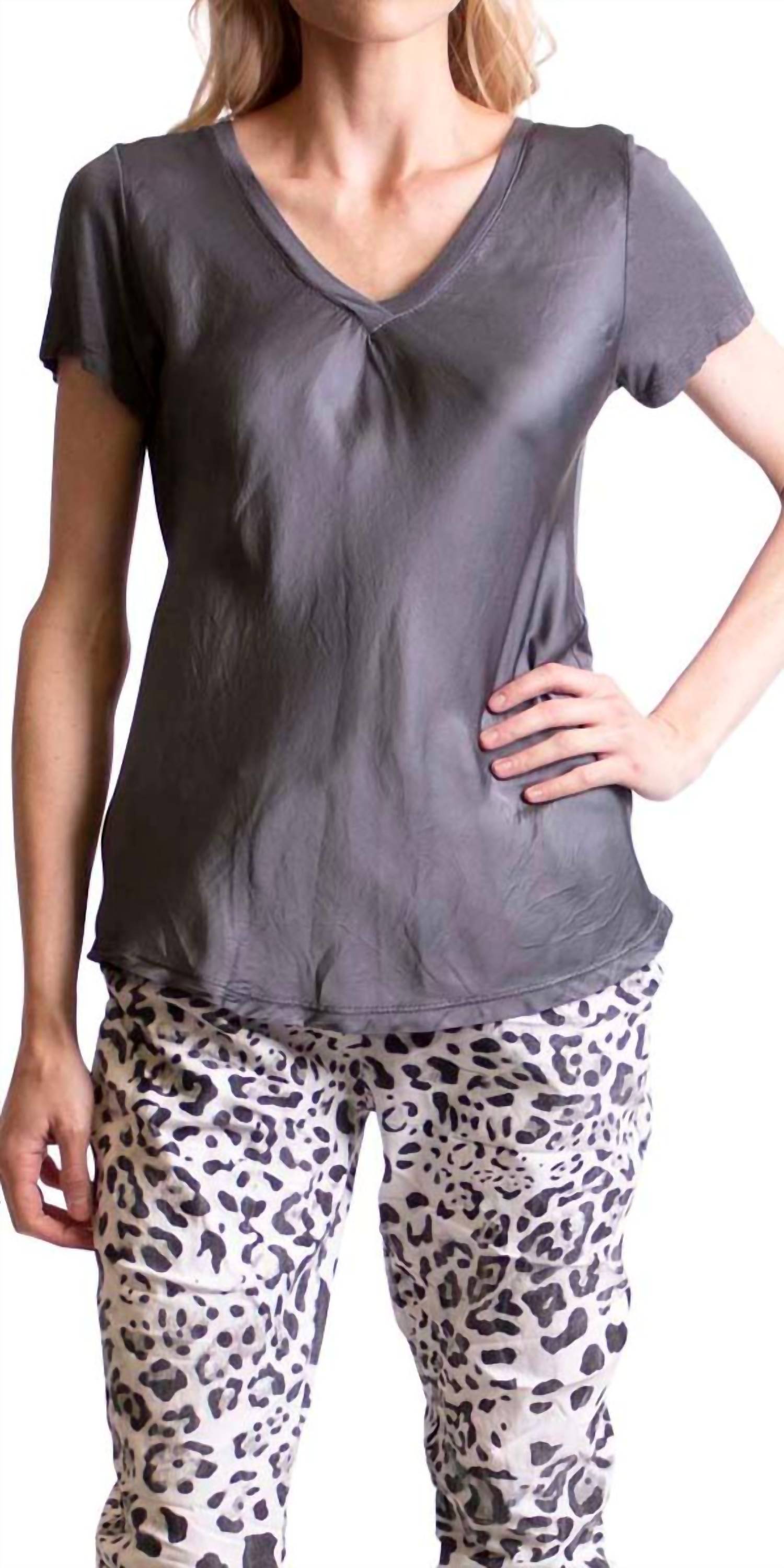 Gigi Moda - Nola Satin Tee