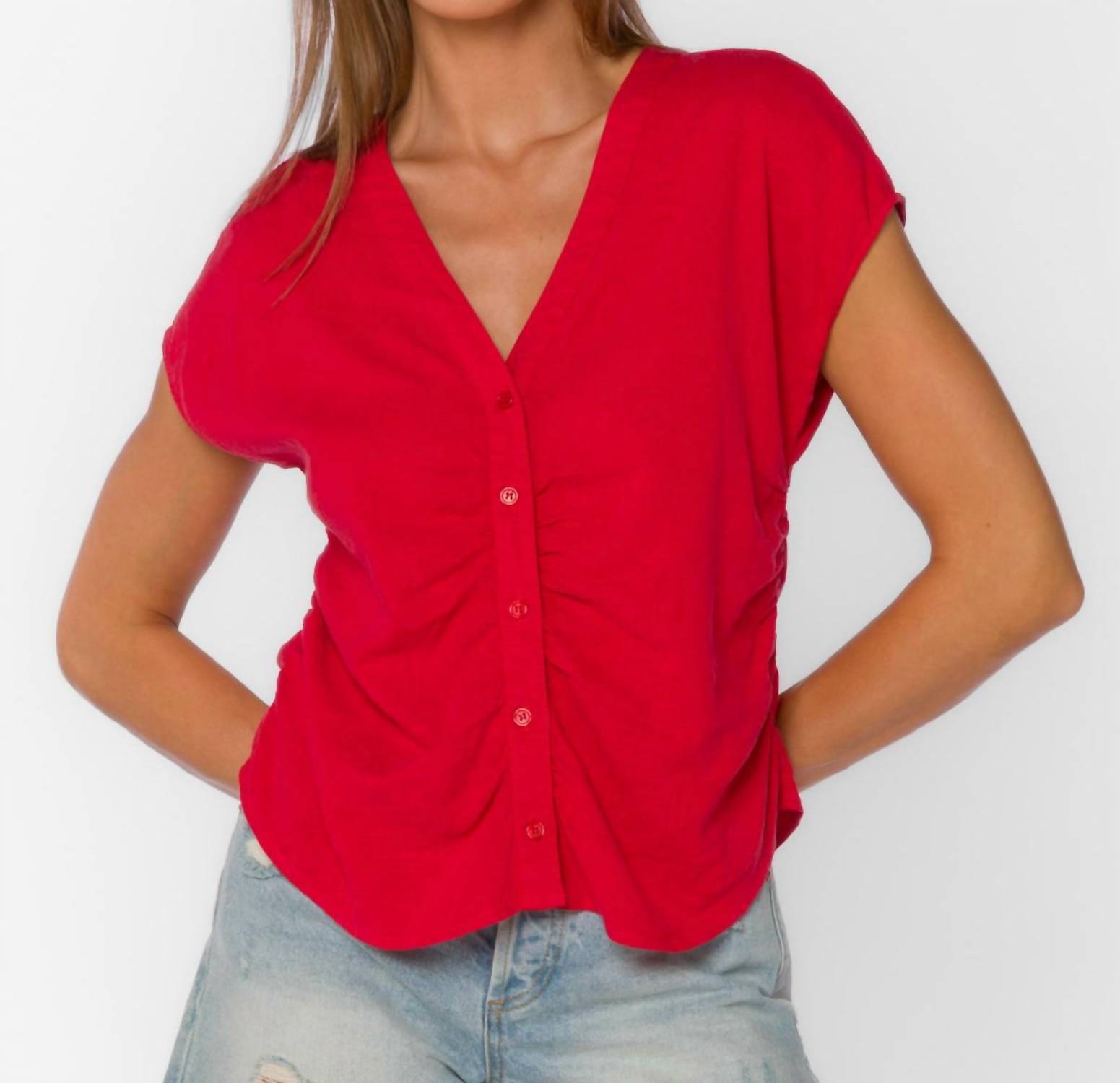 Velvet Heart - Alena V-neck Top