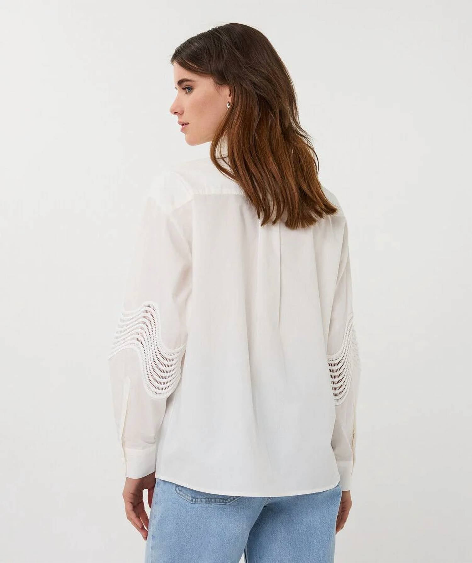 Esqualo - Lill Lace Poplin Blouse