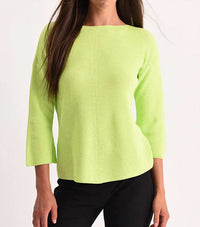 Angel Apparel - Ribbed Three Quarter Sleeve Top