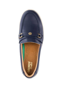 Andrea Women's Slip-on Loafer in navy blue - women's flats - alternate view