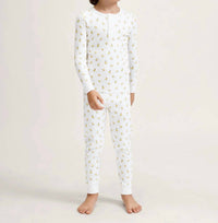 Petite Plume Kid's Pima Snug Fit Pajama Set in tres chick - kids' sleepwear