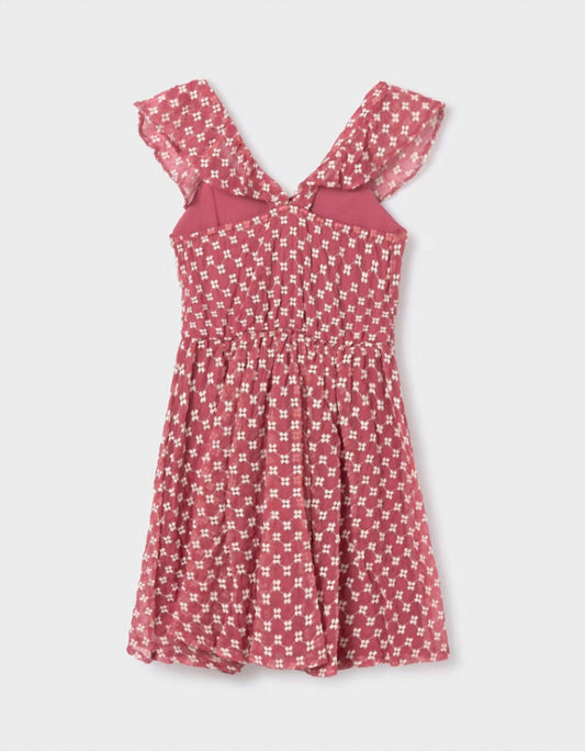 Mayoral - Girl's Cinnamon Embroidered Dress