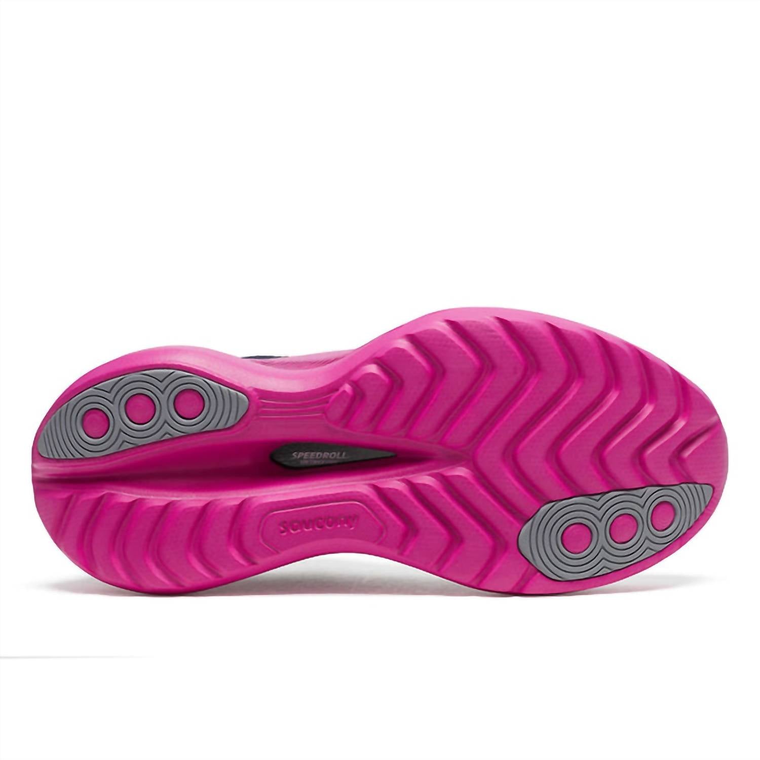 SAUCONY Women's Endorphin Trainer Sneakers in navy fuschia - women's shoe - view 6