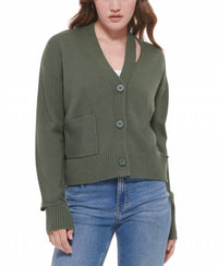 Calvin Klein - Cutout V Neck Cardigan