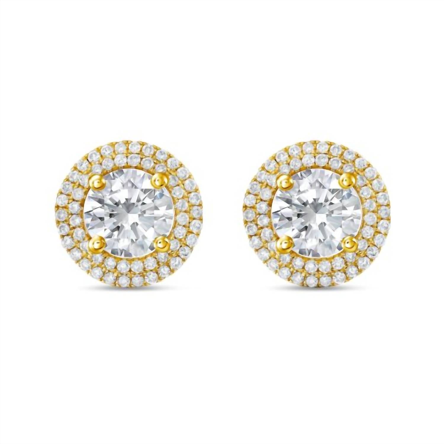 Diana M Jewels - Women's Round Lab-Grown Diamond Stud Earrings (12.00 Ct) - Luxe