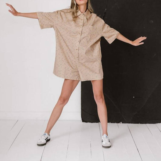 Mable - Women's Shirt Romper