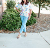 Charlie B - Women's Linen Cuffed Pants