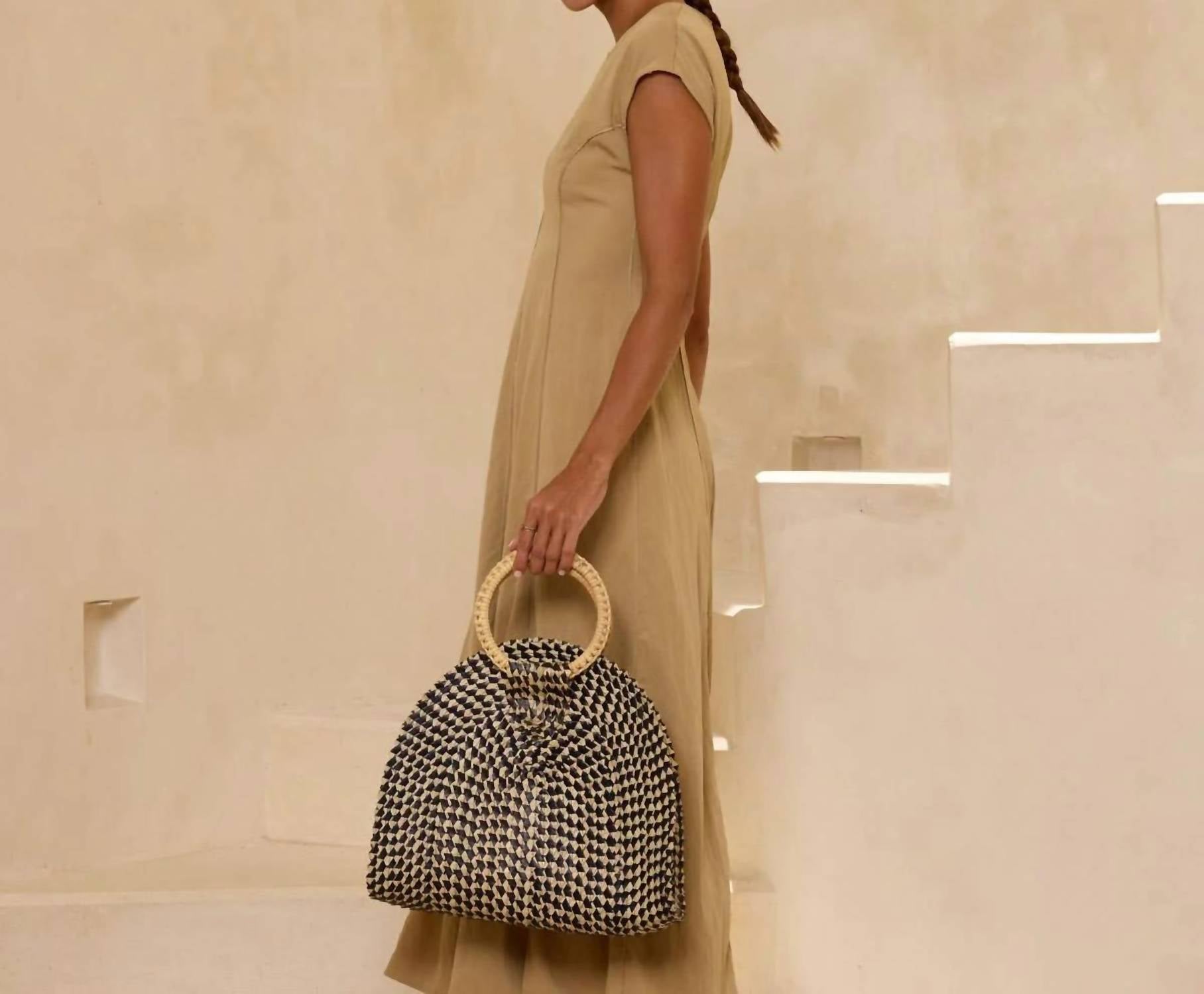 The Winding Road - Women's Palm Leaf Handbag