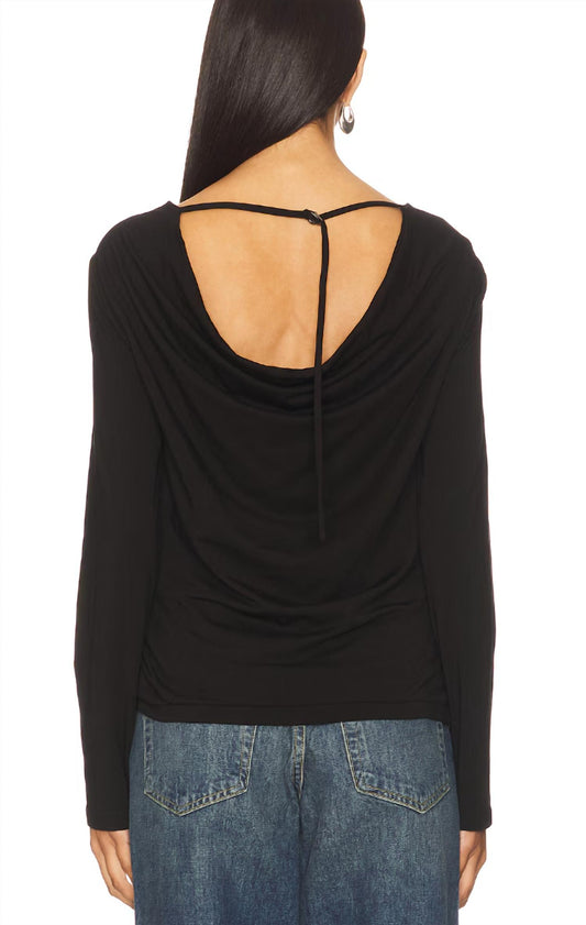 Bobi - Open Cowl Back Top