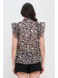 Meet Me In Santorini - Ruffle Top