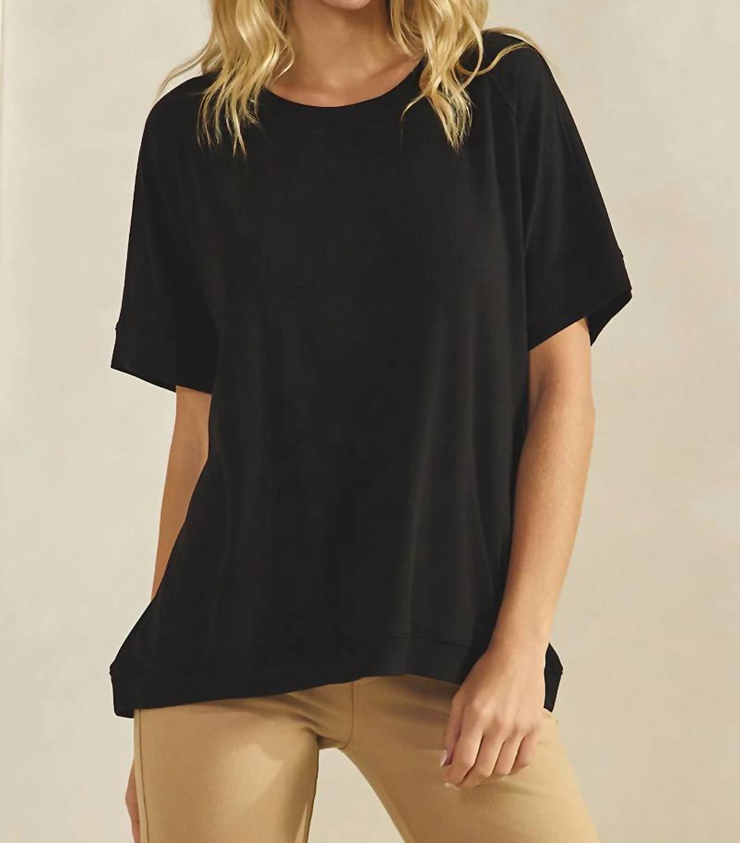 Yelete - Everyday Soft Ribbed Loose Fit Top