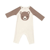 Angel Dear - Baby's Bear Applique Raglan Romper