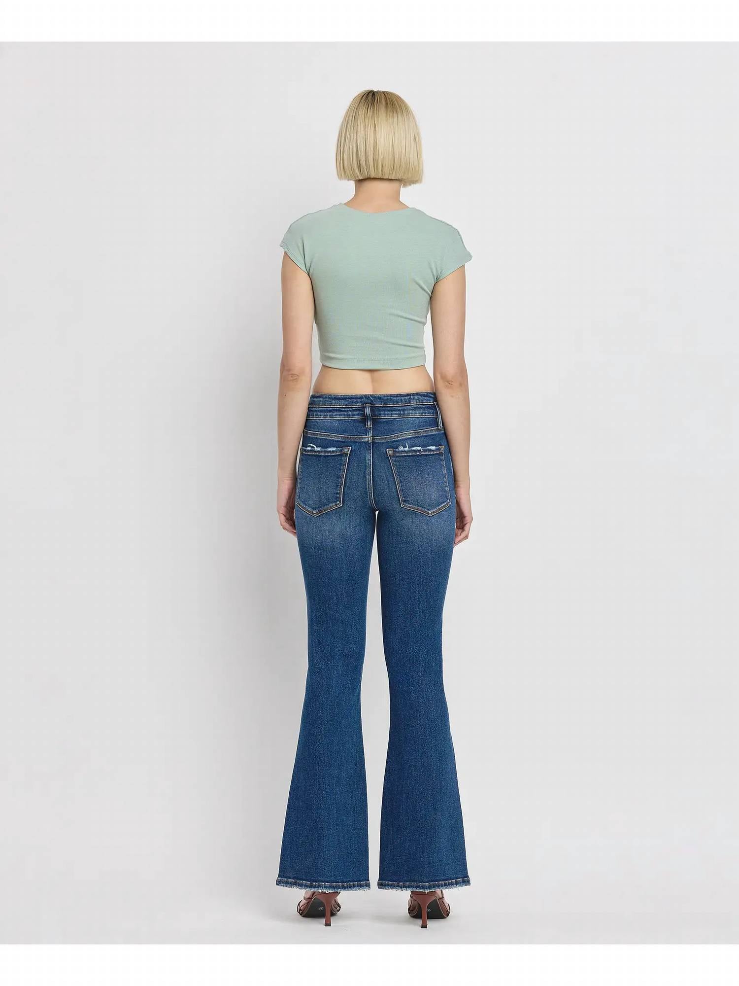 Lovervet - Western Star Flare Leg Denim Jeans
