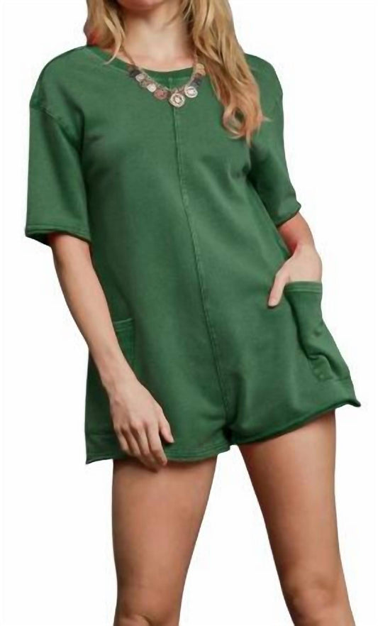 Umgee - Vintage Short Sleeve Romper