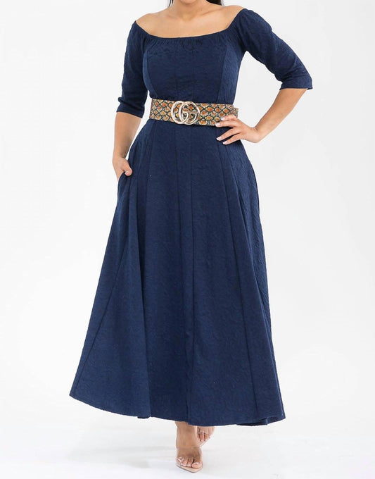 Karen T Design - Off The Shoulder Maxi Dress