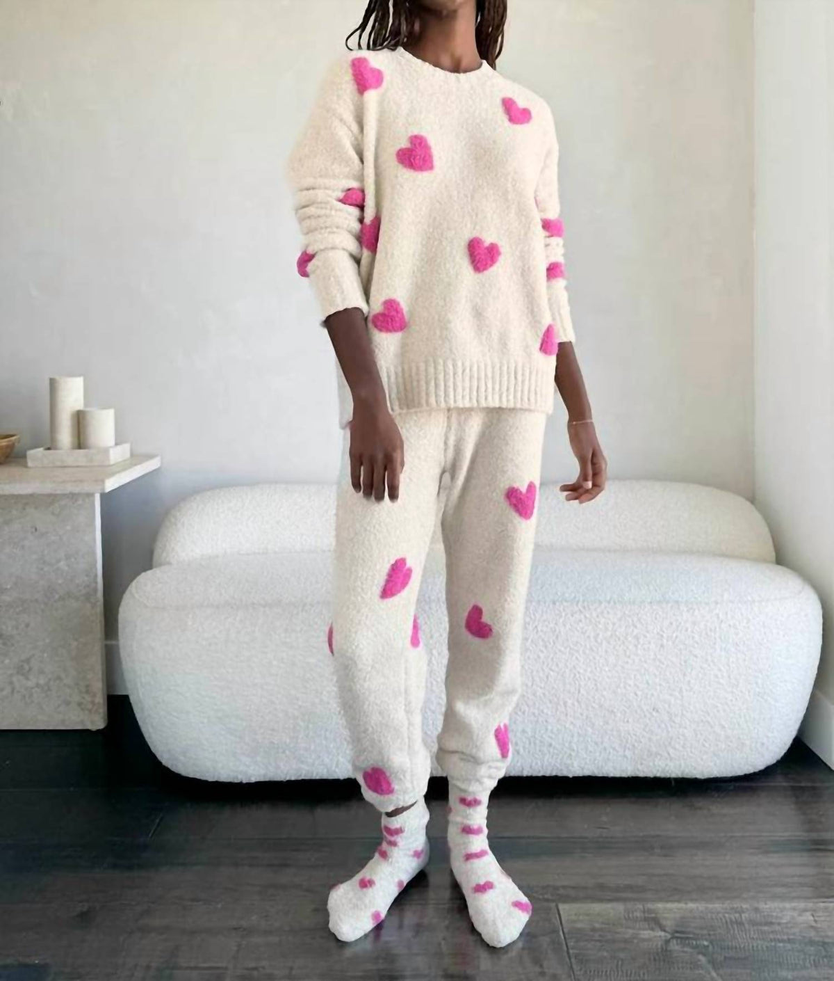 Splendid - Fuzzy Sweater Pajama Set