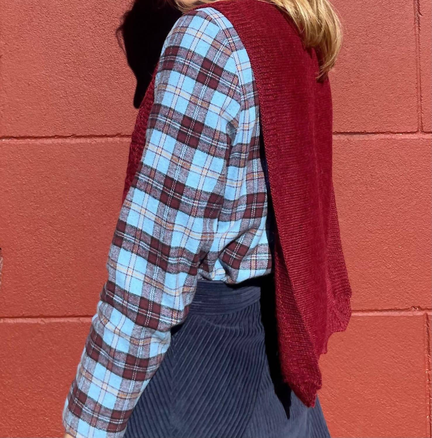 Rose Velvet - Patrice Baby Alpaca Dickie Sweater