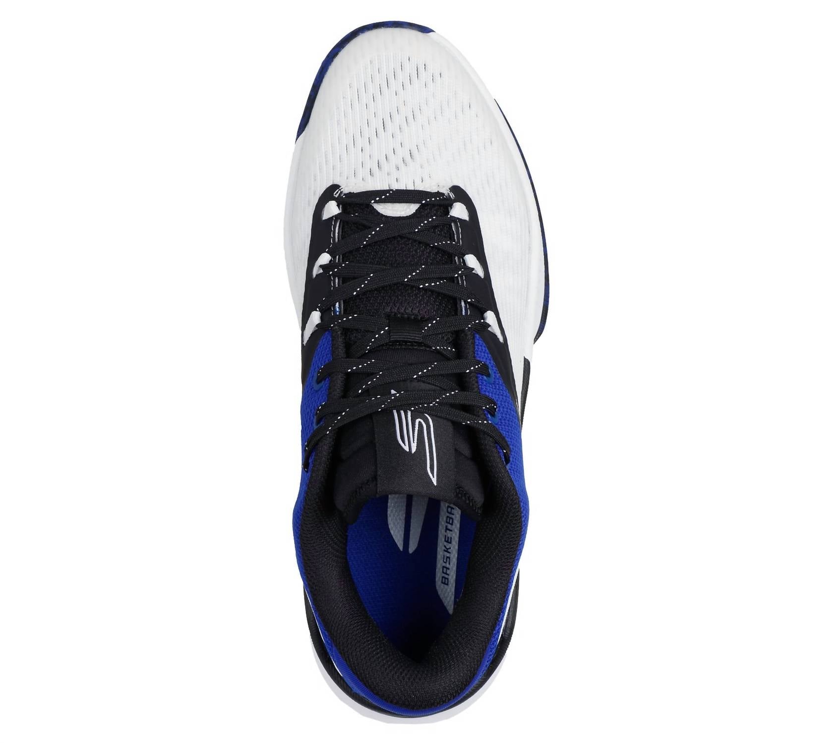 Skechers Men's Skx Nexus Basketball Shoe in white blue - men's shoe - detail view