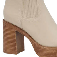 Yoki - Women's Yale Chunky High Heel Platform Boots