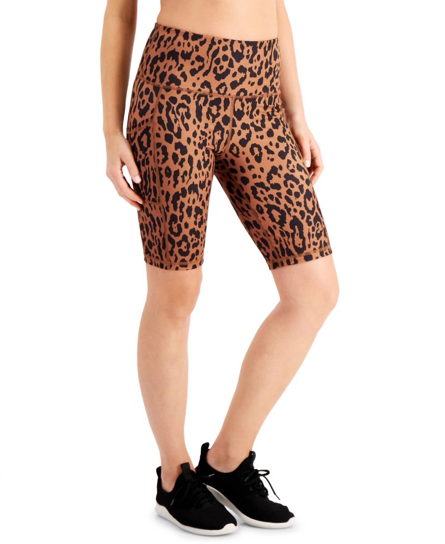 Ideology - Activewear Animal-print High-rise Bike Shorts