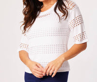 Keren Hart - Crochet Sleeve Top