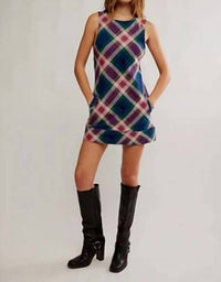 Free People - Women's Carven Plaid Mini Dress