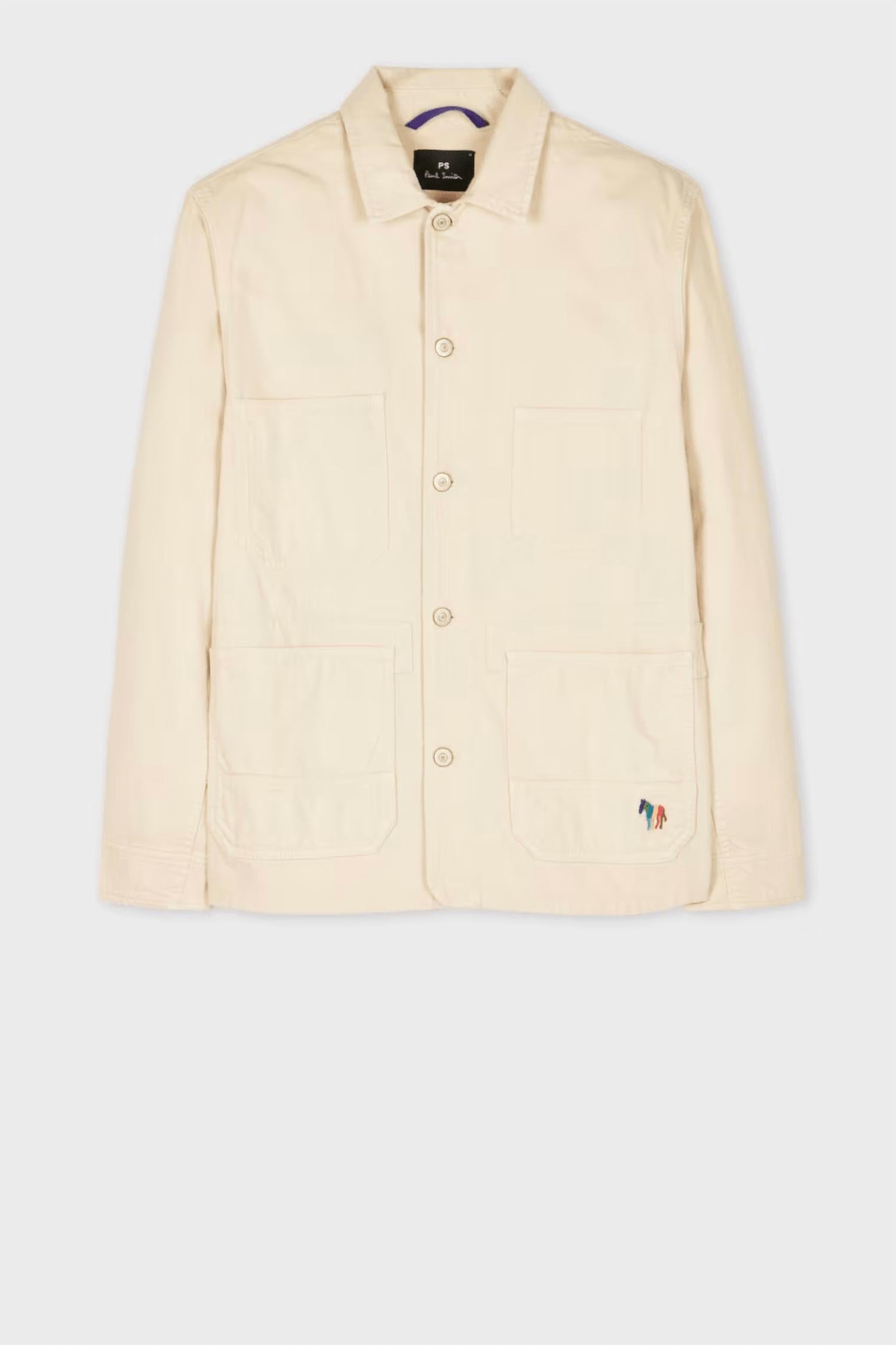 Paul Smith - Cotton-linen Broad Stripe Zebra Work Jacket