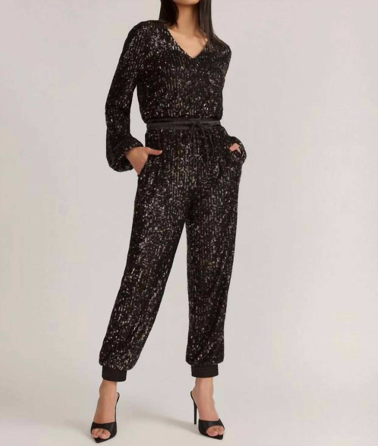Aaron & Amber - Women's Sequin Jumpsuit