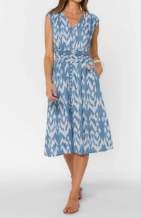 Velvet Heart - Tencel Smocked Waist Midi Dress