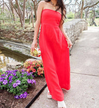 Olivaceous - Sienna Strapless Maxi Dress