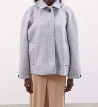 Meimeij - Wool Coat W/ Detachable Hood
