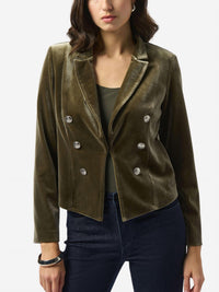 Joseph Ribkoff - Velvet Knit Fitted Blazer