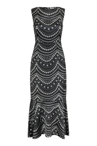 Misa Los Angeles - Patricia Stranded Pearls Satin Dress