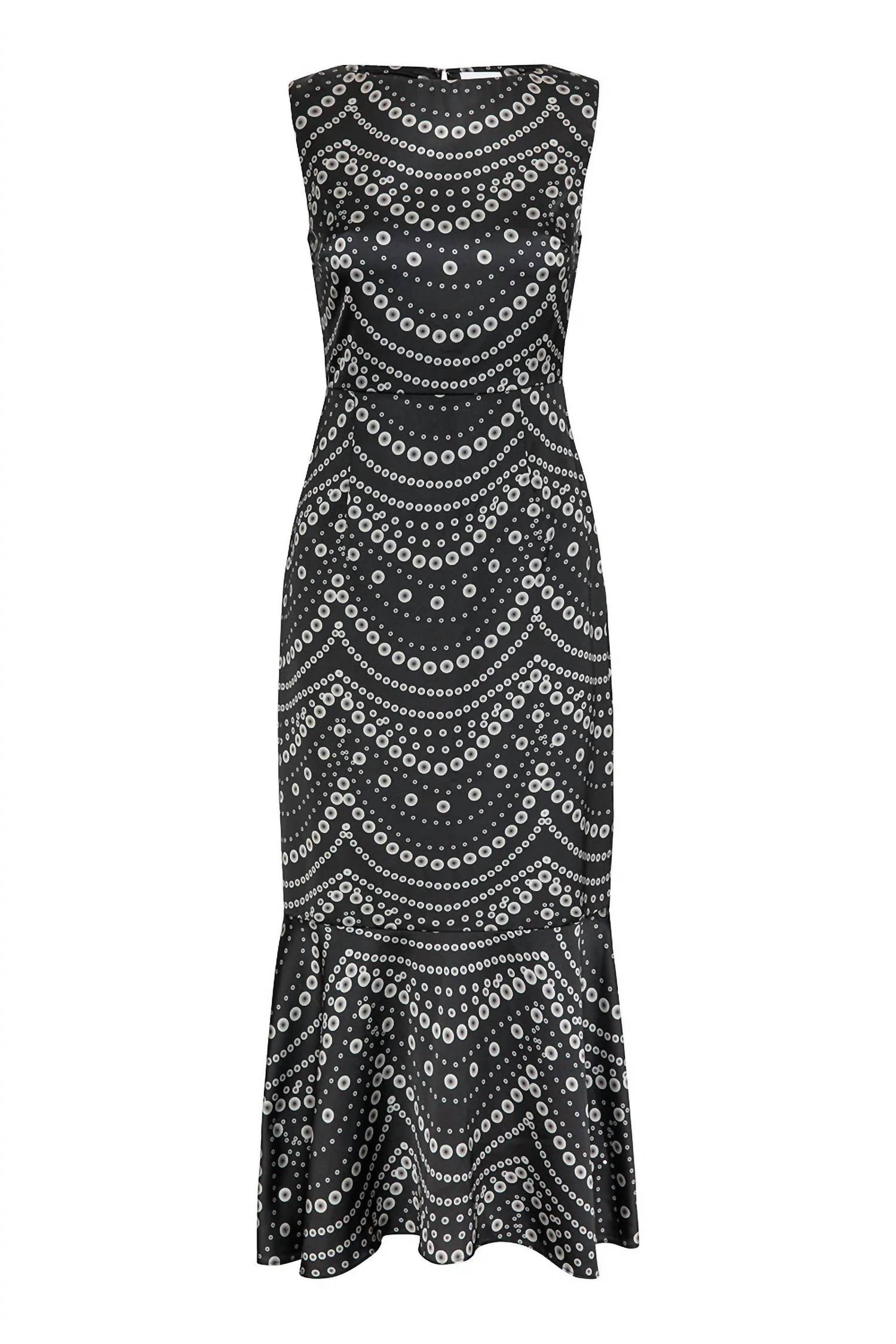 Misa Los Angeles - Patricia Stranded Pearls Satin Dress