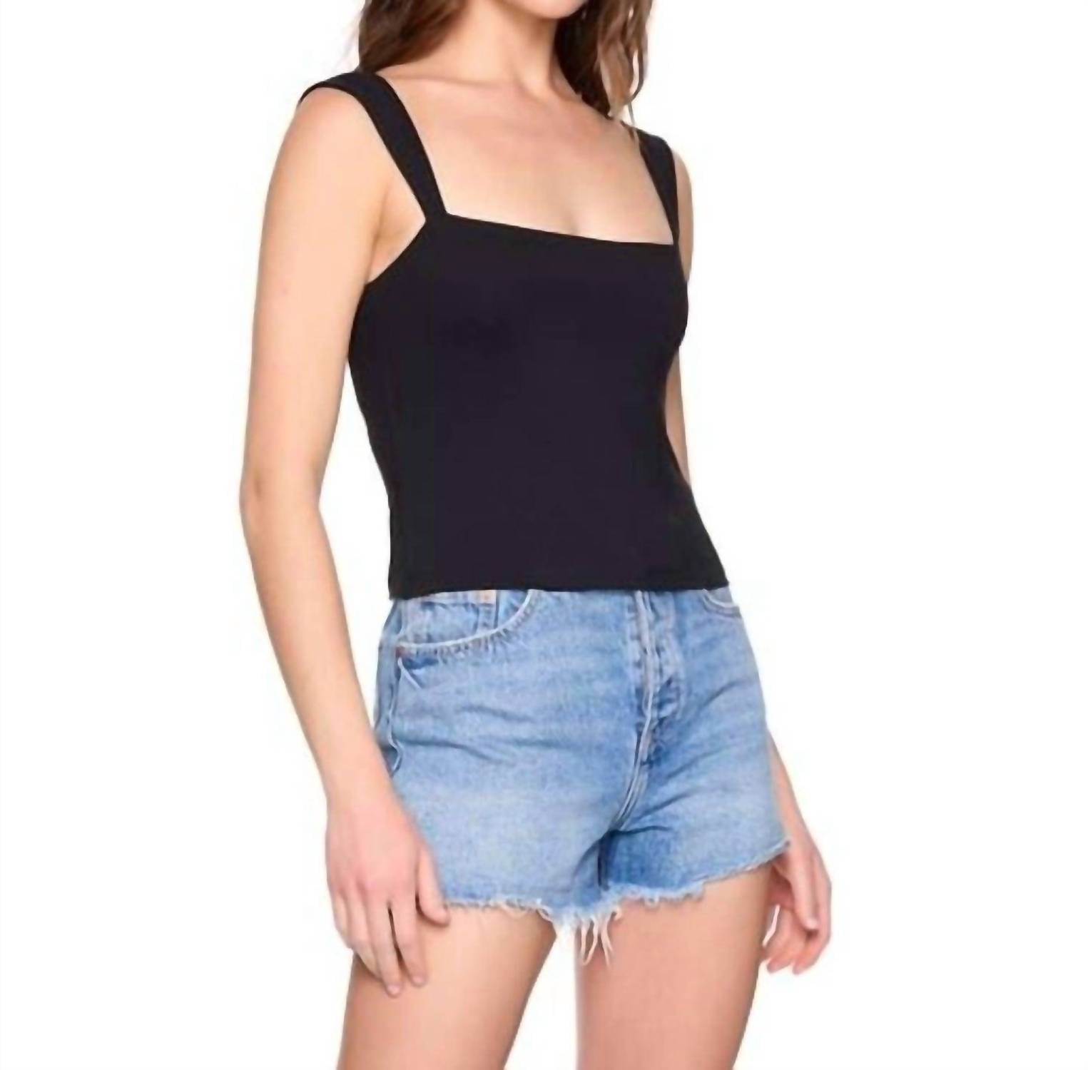 Susana Monaco - Angled Strap Square Neck Top