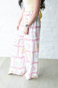 entro Wide Leg Pants in beige - women's pants - alternate view