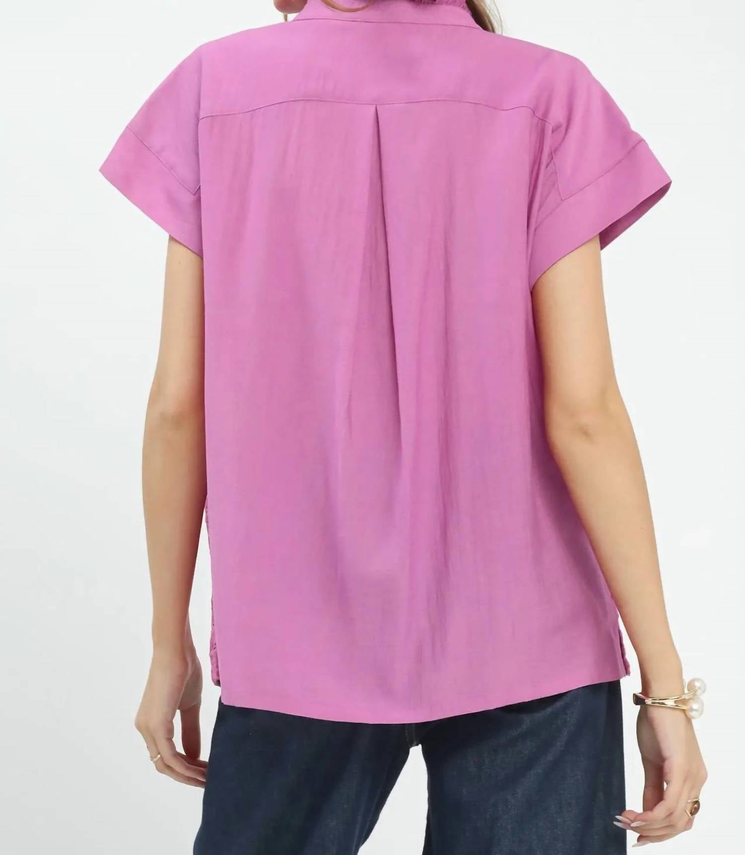 Umgee - Lace Button Front Top