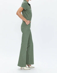 Pistola - Martina Short Sleeve Flare Jumpsuit