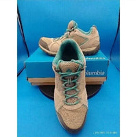 Columbia Women's Access Point Ii Waterproof Hiking Shoes in tan blue - women's sneaker - view 4