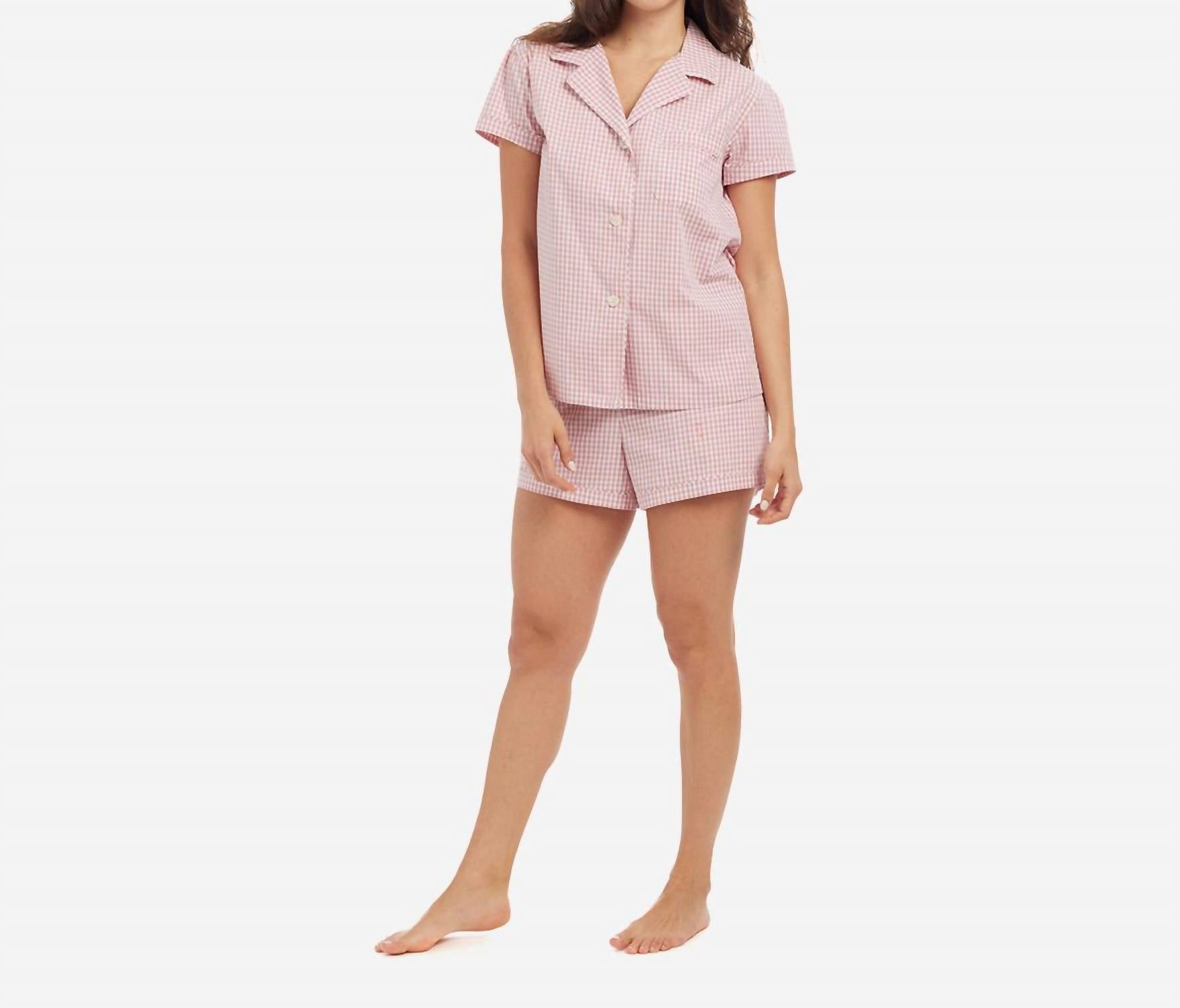 Gingham Cotton Classic Short PJ Set