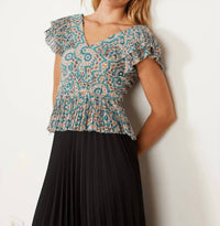 Caballero - Katy Deep V-neck Top