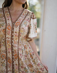 In-Loom - Savannah Button Front Midi Dress