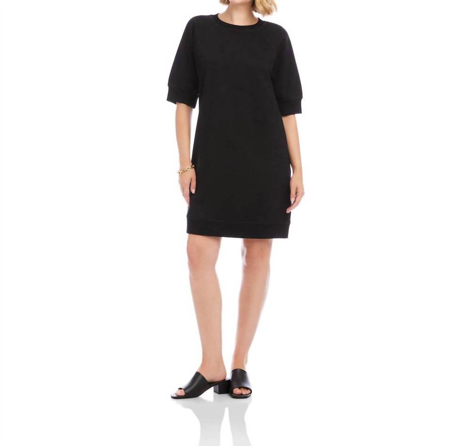 Karen Kane Raglan Sleeve Dress in black - women's dress