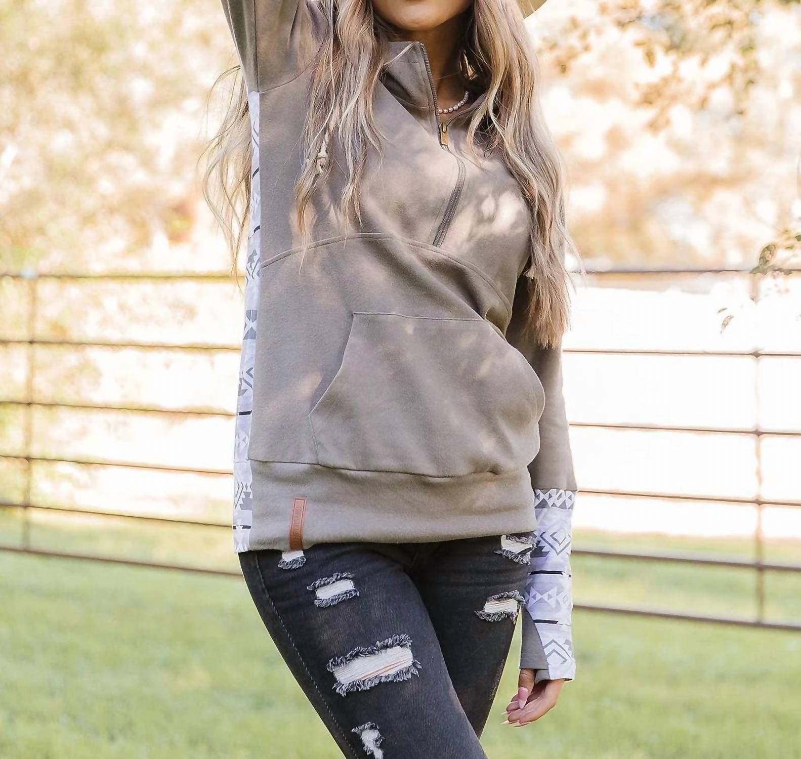 Ampersand Ave - Halfzip Hoodie