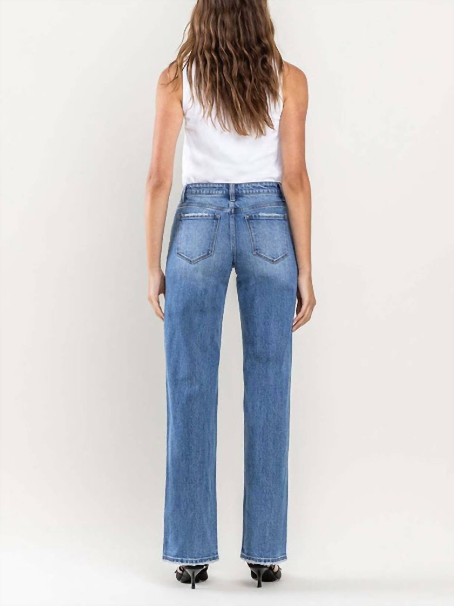 Vervet By Flying Monkey - Arabella High Rise Wide Leg Jeans
