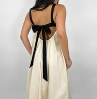 Loucia - Cup Detail Contrast Midi Dress