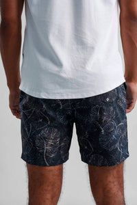 Stone Rose - Helios Stretch Jungle Monstera Swim Short